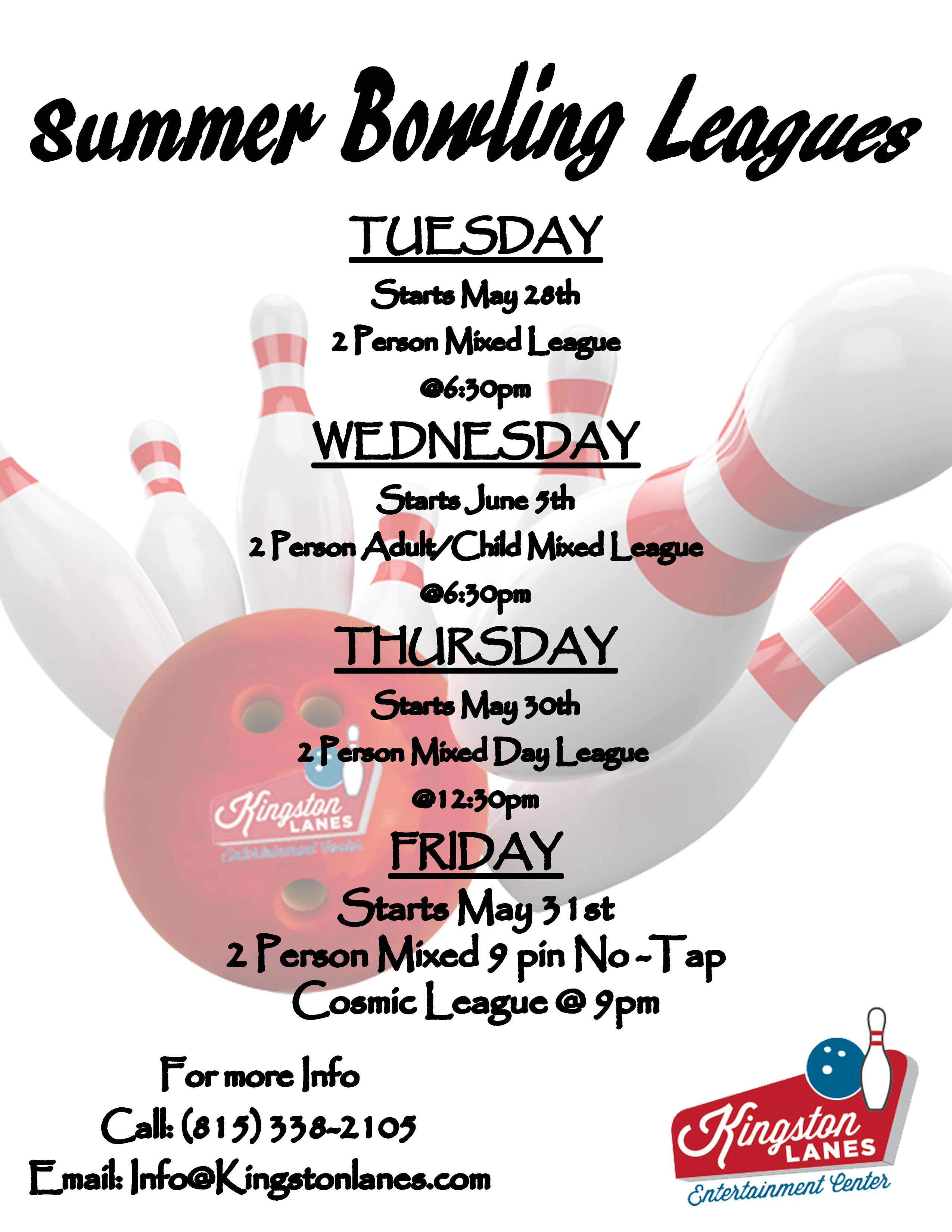 League Bowling Kingston Lanes